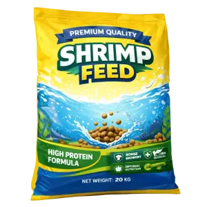 thức ăn cho tôm - sản phẩm mẫu